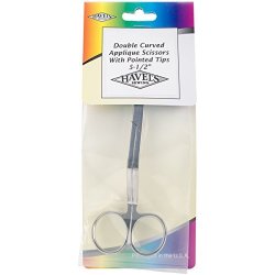 ThreadNanny 6 inch Double-Curved Machine Embroidery Scissors from