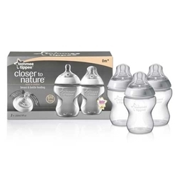 Tommee Tippee Closer To Nature 260ml Bottle - 3 Pack