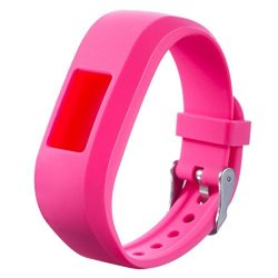 Wristband Vanvler Perfect Replacement Sports Silicone Watch Bracelet Strap Band For Garmin Vivofit Jr Junior Kids Fitness Hot Pink