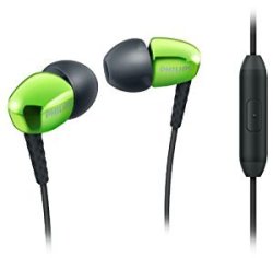 Philips In-ear Headphones With Microphone For Rich Deep Sound Green
