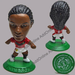 No.8 Anderson Soccer Figurine In Manchester United Jersey. Collector No Mc12498