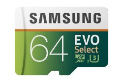 Samsung 64GB 100MB S U3 Microsdxc Evo Select Memory Card With Adapter Mb-m...