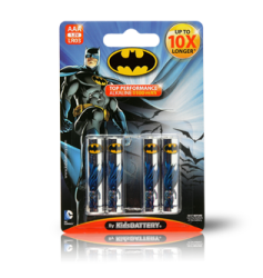 Batman LR03 Aaa Alkaline Batteries 4PACK