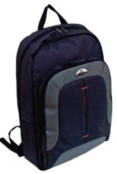 Meridian 45cm Point Nylon Laptop Backpack Black Grey