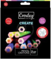 Create Colour Pencil Crayons 24 Pack