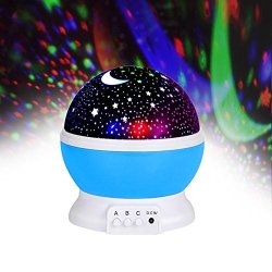 Toys For 4-5 Year Old Boys Night Light Rotating Moon Stars Projector Night Lights For Kids Toys For 2-6 Year Old Girls Gifts For
