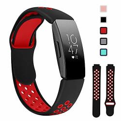 Lintelek Replacement Bands Compatible With Fitbit Inspire Hr Soft Friendly Silicone Wristband Washable Breathable Straps For Sports Women Men Small Large