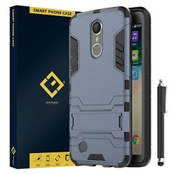 LG K8 2017 Aristo Case Built-in Kickstand Shock Absorbing Detachable 2 In 1 Hybrid Heavy Duty Armor Dual Layer Rugged Protective Hard Back Cover