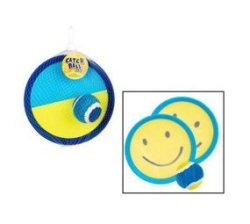 Hook And Loop Catch It Play Ball Set Blue & Yellow