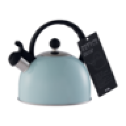 Basic Colour Stainless Steel Whistling Kettle 2.5L Colour May Vary