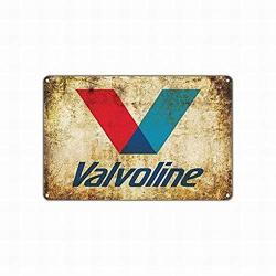 Jesiceny New Tin Sign Valvoline Engine Oil Cleaners Products Gas Station Safety Aluminum Metal Sign For Wall Decor 8X12 Inch