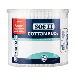 Cotton Buds White 300 In Round