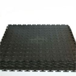 Gym Pvc Interlocking Tiles 5SQM - 20 Pieces - Black