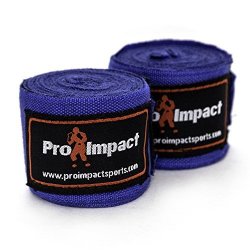 Pro Impact Mexican Style Boxing Handwraps 180 With Closure Elastic Hand & Wrist Support For Muay Thai Kickboxing Training Gym Workout Or Mma For