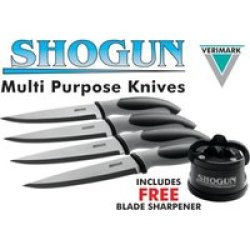 Verimark - - Knife & Sharpening Set - Black
