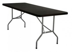 1.8 M Black Folding Table-fine Living