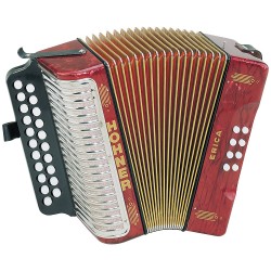 Hohner Erica Two-row Accordion Gc Pearl Red