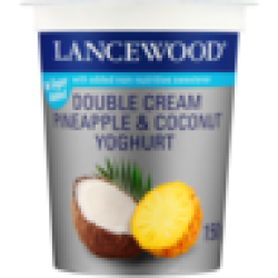 Pineapple & Coconut Flavoured Double Cream Yoghurt 150G