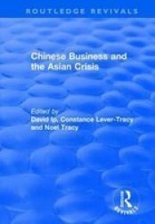 Chinese Business And The Asian Cris Hardcover