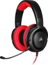 HS35 Headset Head-band Black Red 20 - 20000 Hz 50MM 113DB 32 Ohms -40DB 1.1M Red