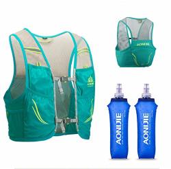 Aonijie Lovtour Hydration Race Vest 2.5L Running Vest Lightweight Pack With 2 Soft Water Bottles Bladder For Marathoner Running Race Cycling Hiking Camping Biking
