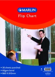 Marlin Flip Chart Paper - Bond 30 Sheets