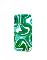 Iphone 15 Pro Max Green Marble Pattern Anti-fall Phone Case