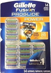 Gillette Fusion Proglide Power Razor Blade 14 Cartridges Refills