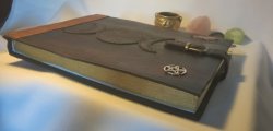 Hand Crafted Leather Bound Book Of Shadows Medieval Handmade Spell Book Druids Note Book Grimoire