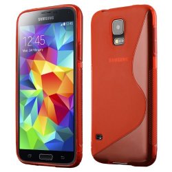 Galaxy S5 Case Cruzerlite S-line Tpu Case Compatible For Samsung Galaxy S5 - Red