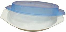 Nordic Ware 60030FS 2-CUP Oval White Casserole Dish With Lid