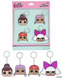 L.o.l Surprise Party Supplies 8PC Silicone Keychains For An L.o.l Surprise Party