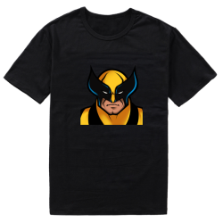 Katz Designs - Black Short Sleeve T Shirt - Inspired Wolverine