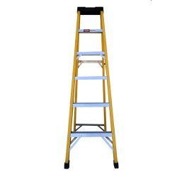 Rise 6 Step Fiberglss Ladder 180CM 150KG