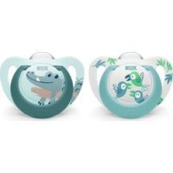 Nuk Silicone Star Soother Birds Croc 18 Months And Older Pack Of 2