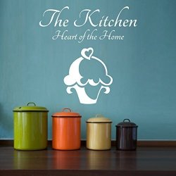 Poieloi The Kitchen Is The Heart Of The Home Kitchen Decals For Wall