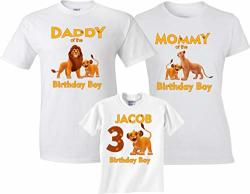 Lion King Boy Custom Birthday Shirt Personalized T-Shirt White