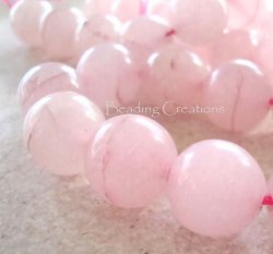 Rose Quartz - 100% Natural - High Quality - Round Beads - Rose Pink - 10MM - Sold Individually