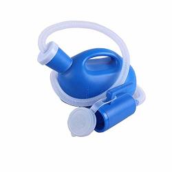 Men's 2000ML Portable Potty Pee Bottle Male Urinal Collector For Hospital Camping Car Travel Toilet Urinal 130 Cm Tube Blue