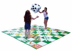 Giant Snakes & Ladders Outdoor Board Game 10 X 10' Mat Big Game Hunters