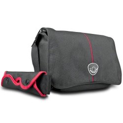 Mantona Cool Bag Shoulder Bag For Slr Camera - Black red