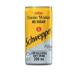Tonic Water Soft Drink Can 200 Ml