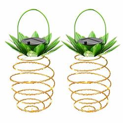 solar pineapple string lights