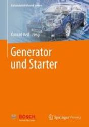 Generator Und Starter German Spiral Bound 2013 Ed.
