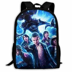 Vimmucir Stranger Things Lightweight School Bookbag Youth Adult Backpack School Bag For Hiking Traveling School Stranger Things 4