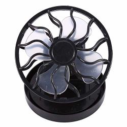Gxmzl Solar Fan - Electric MINI Clip-on Solar Fan Air Conditioner Cooling Cell Fan Travel Camping Hiking Cooling