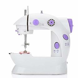Portable Desktop MINI Electric Sewing Machine Hand Held Household Tailor 2 Speed