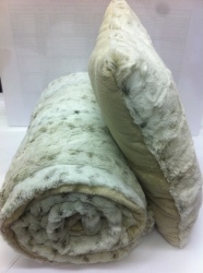 Cotton Boutique Combo Cheatah Fur Throw - Queen Size Bed
