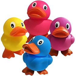 5PCS Trump Duck Squeak Bath Duck Baby Bath Toys Rubber Duck Funny