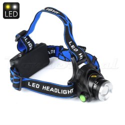 Cree 1200 Lumen T6 Wetherproof Adjustable Head Lamp Come With 3.7v Rechargable Batteries & Charger